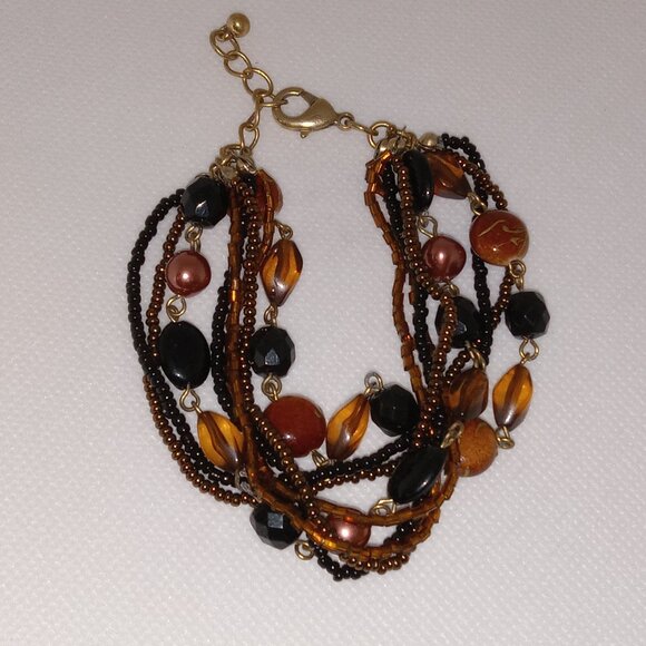 Multi Strand Beaded Bracelet - Picture 4 of 6